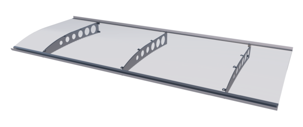 Modernes Edelstahl-Haustürvordach – Bild 5