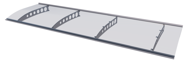 Modernes Edelstahl-Haustürvordach – Bild 7
